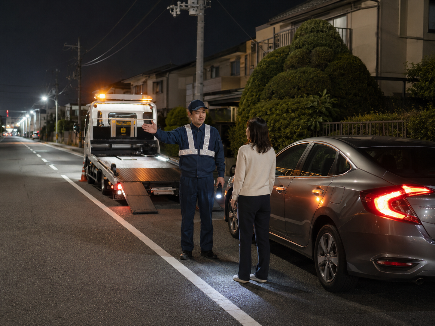 犬山市で夜間にレッカーが必要な方へ安全確保と連絡先の注意点を安心解説