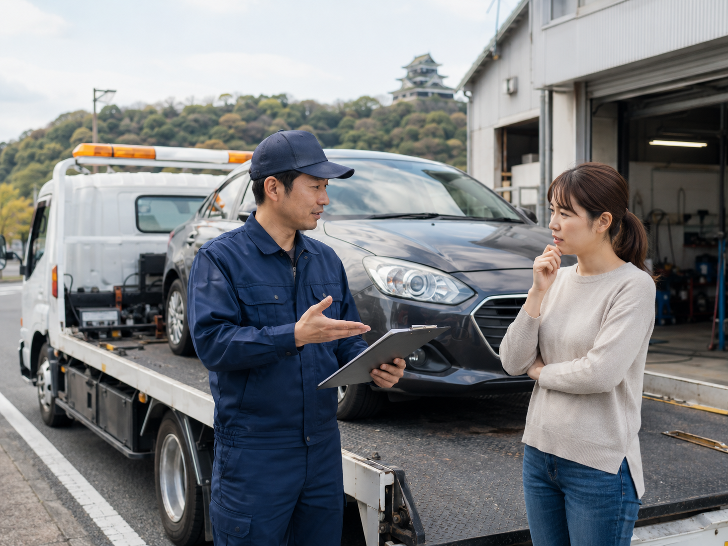 犬山市で車のパンクにレッカーは必要？安全に判断する応急対応をやさしく解説